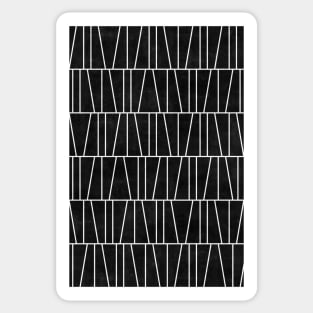 Mid-Century Modern Pattern No.5 - Black Concrete Sticker